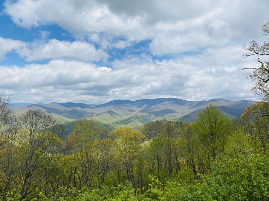 Blue Ridge Parkway cabin view
